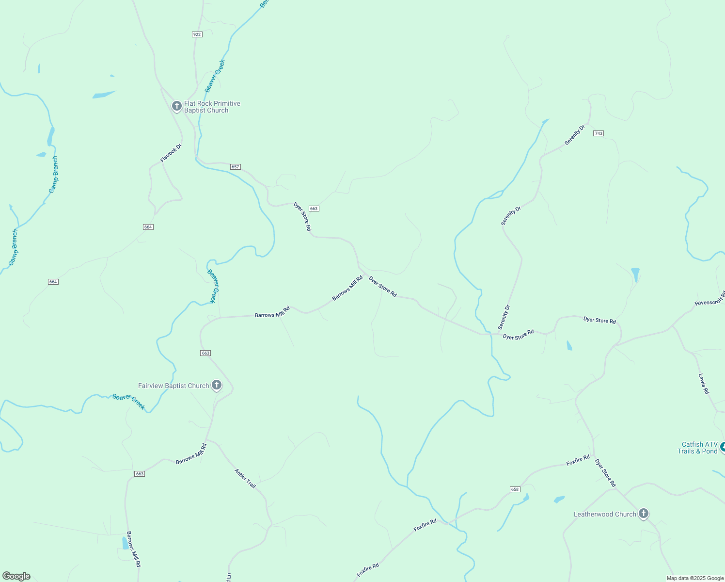 map of restaurants, bars, coffee shops, grocery stores, and more near 6448 Barrows Mill Road in Martinsville