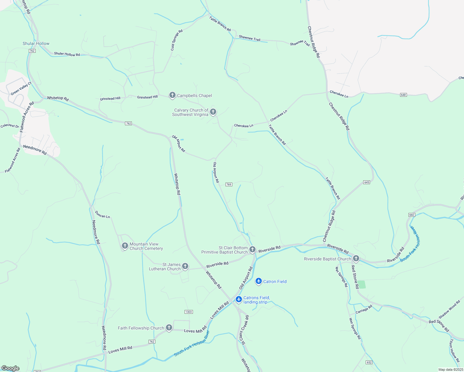 map of restaurants, bars, coffee shops, grocery stores, and more near 132 Holiday Drive in Chilhowie