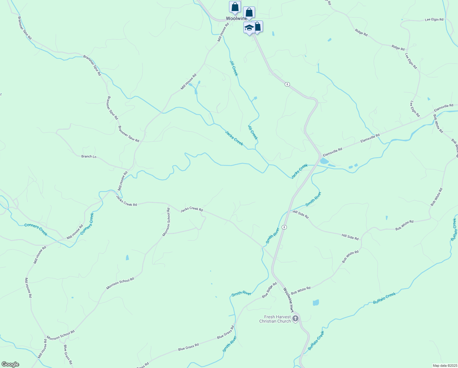 map of restaurants, bars, coffee shops, grocery stores, and more near 261 Piney Ridge Lane in Stuart