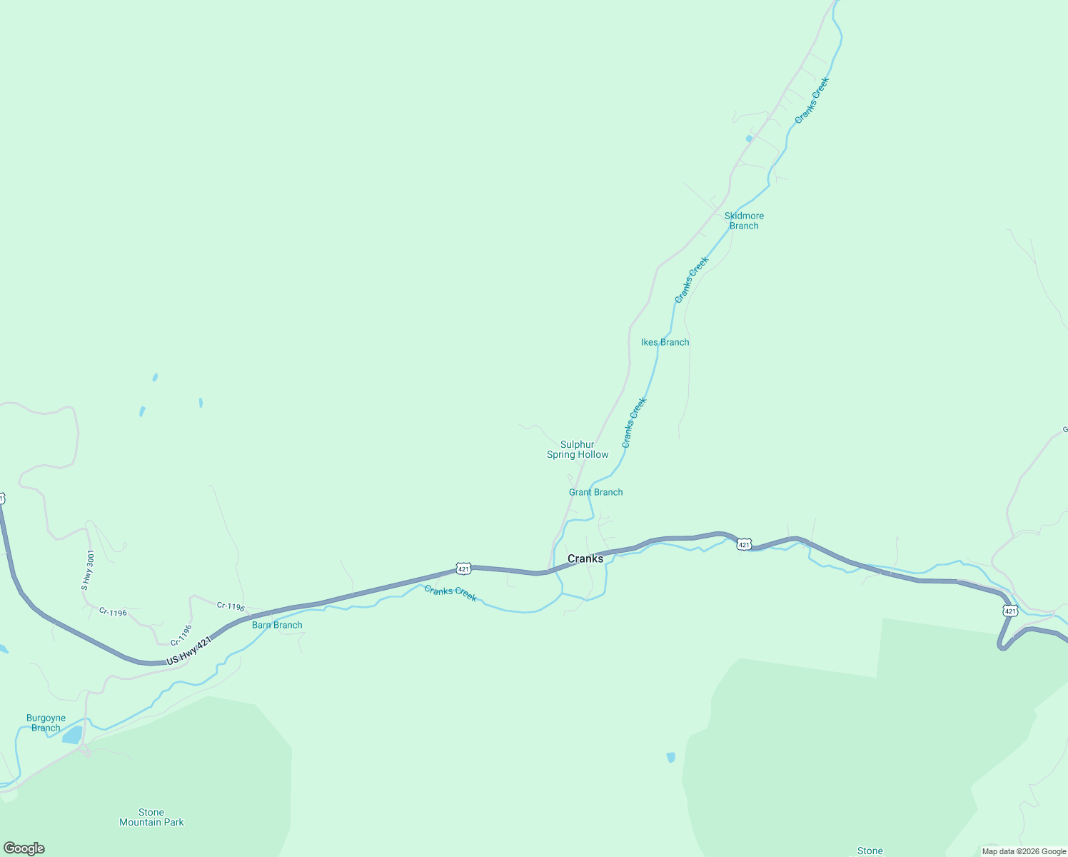 map of restaurants, bars, coffee shops, grocery stores, and more near 239 Sulphur Springs Road in Cranks
