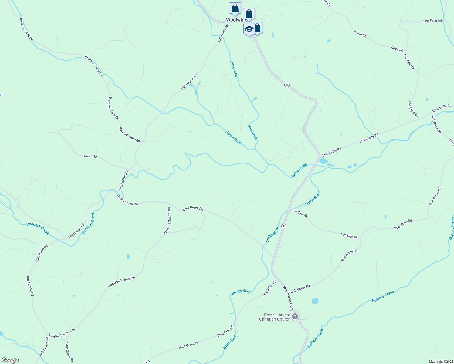 map of restaurants, bars, coffee shops, grocery stores, and more near 261 Piney Ridge Lane in Stuart