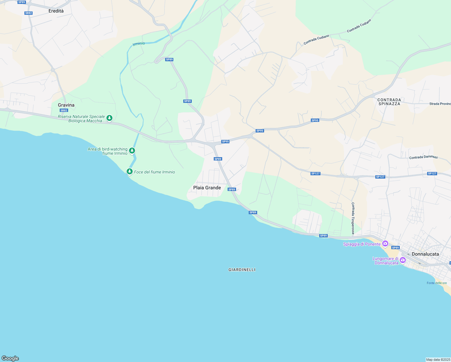 map of restaurants, bars, coffee shops, grocery stores, and more near Strada Provinciale Marina di Ragusa Donnalucata in Plaja Grande