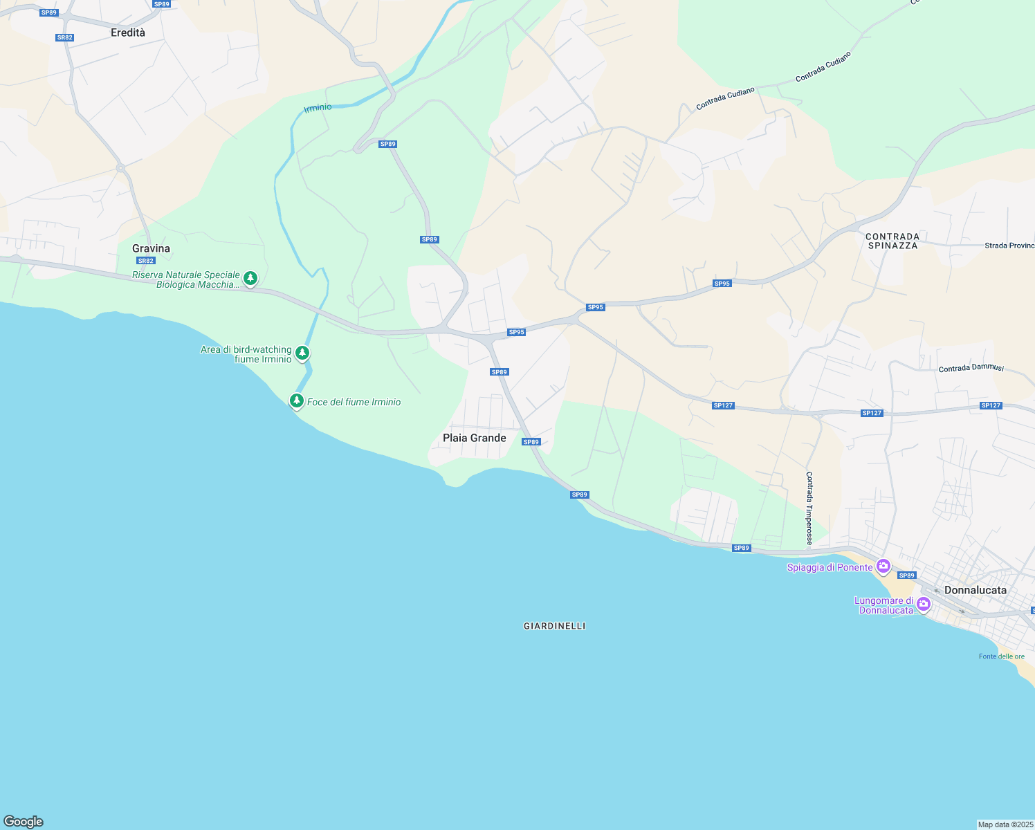 map of restaurants, bars, coffee shops, grocery stores, and more near Strada Provinciale Marina di Ragusa Donnalucata in Plaja Grande