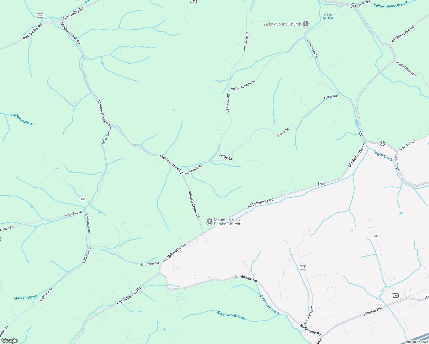 map of restaurants, bars, coffee shops, grocery stores, and more near 12427 Conklin Drive in Abingdon