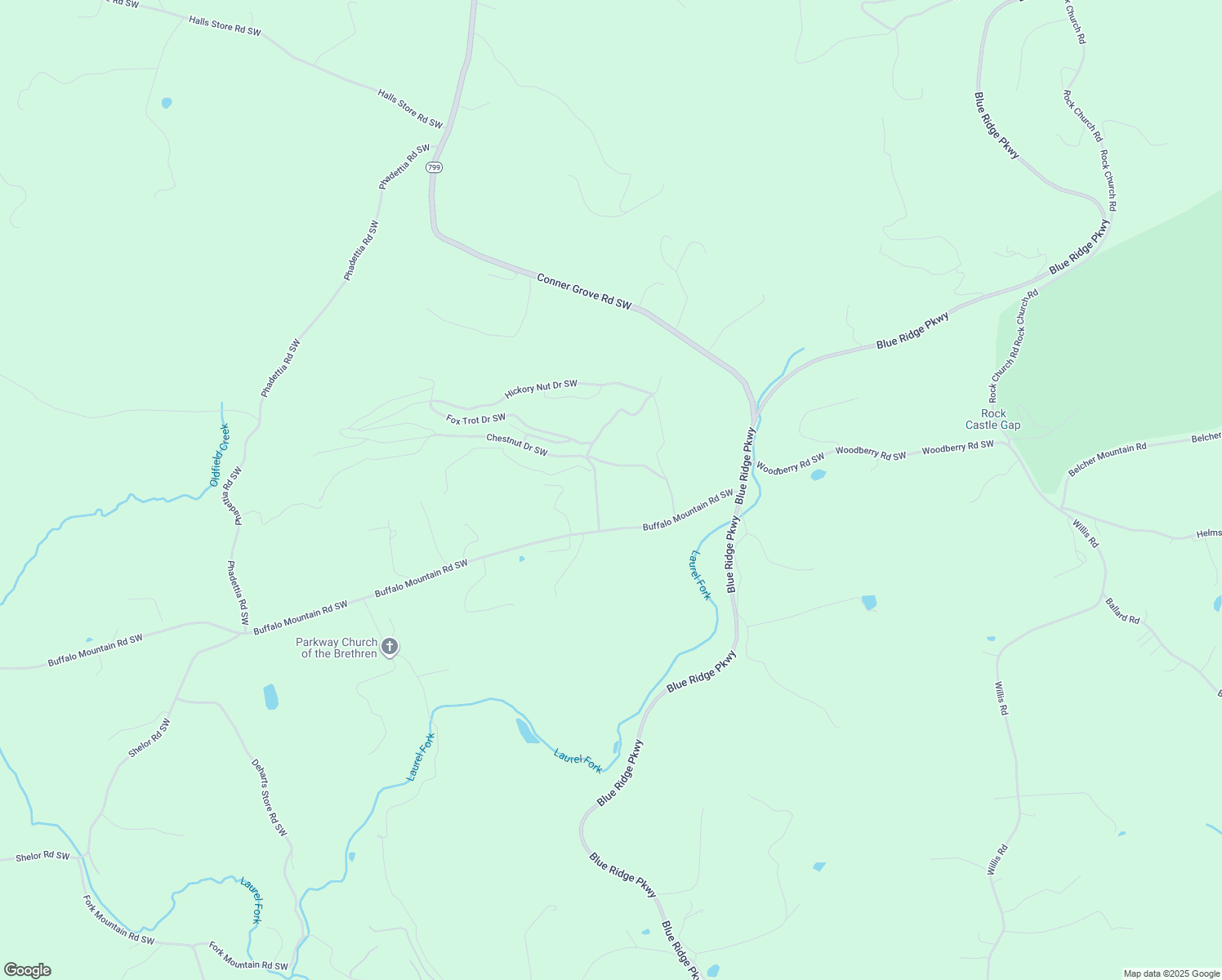 map of restaurants, bars, coffee shops, grocery stores, and more near 149 Slatemont Road Southwest in Meadows of Dan
