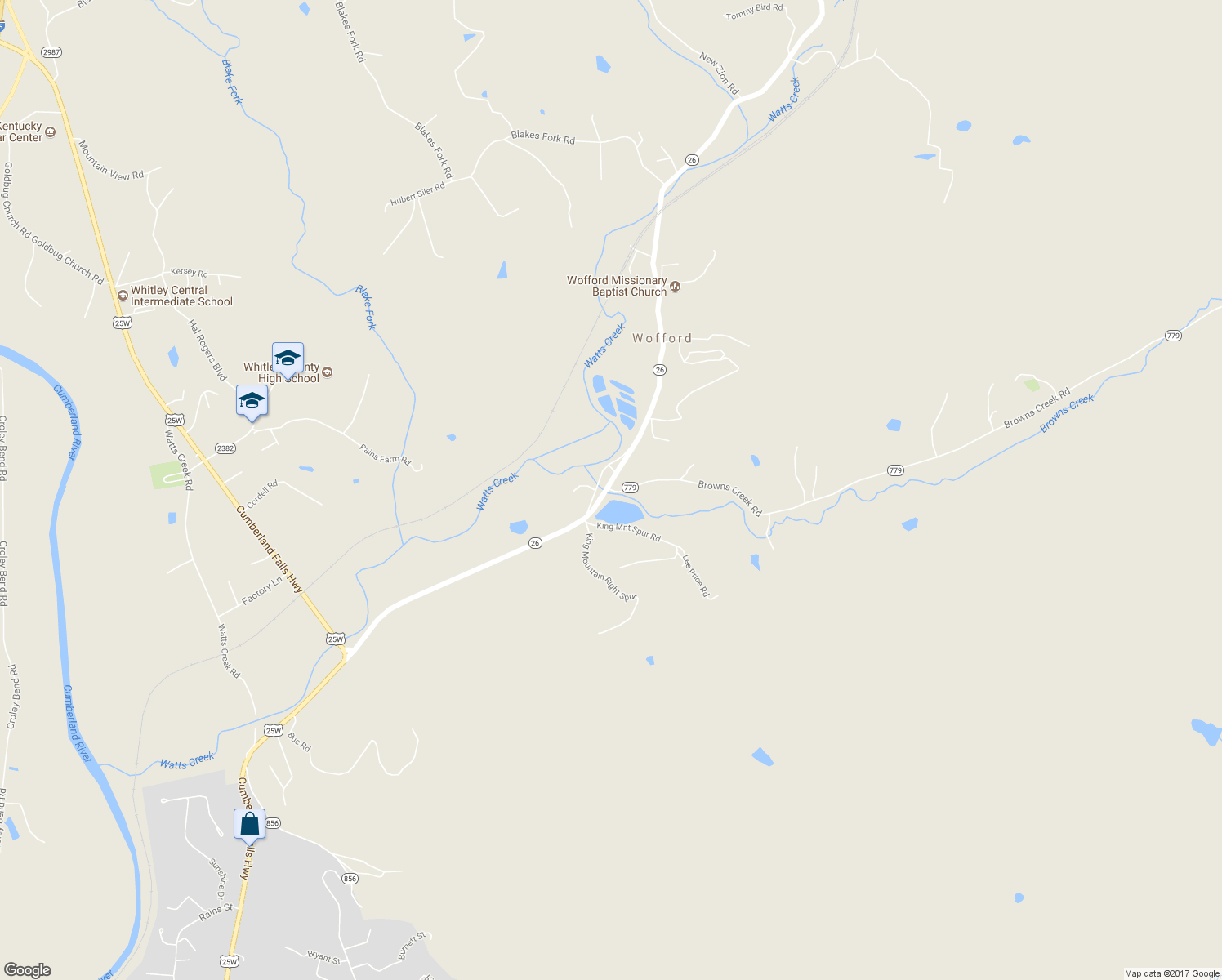 map of restaurants, bars, coffee shops, grocery stores, and more near 48 Browns Creek Road in Williamsburg