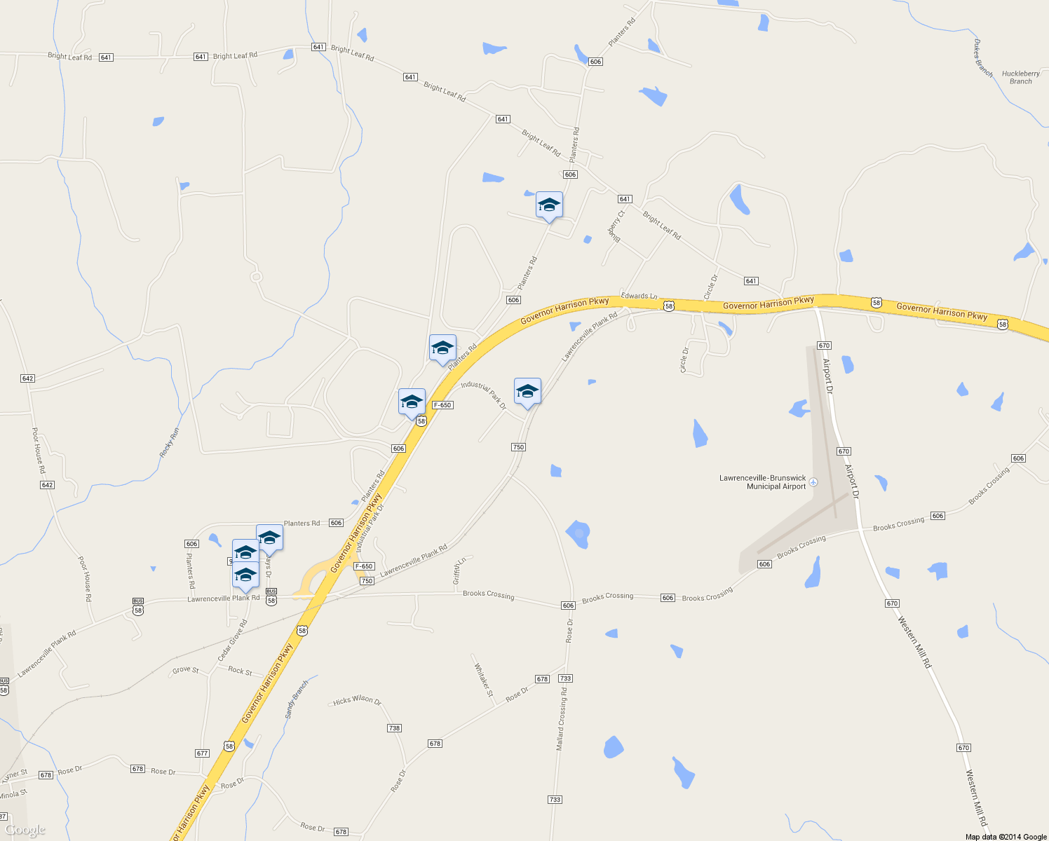 map of restaurants, bars, coffee shops, grocery stores, and more near 999 Industrial Park Drive in Lawrenceville