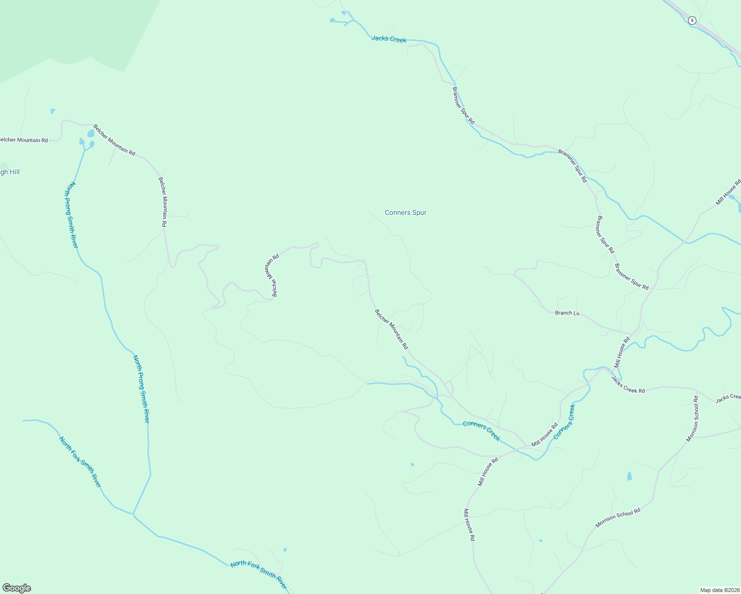 map of restaurants, bars, coffee shops, grocery stores, and more near Belcher Mountain Road in Woolwine
