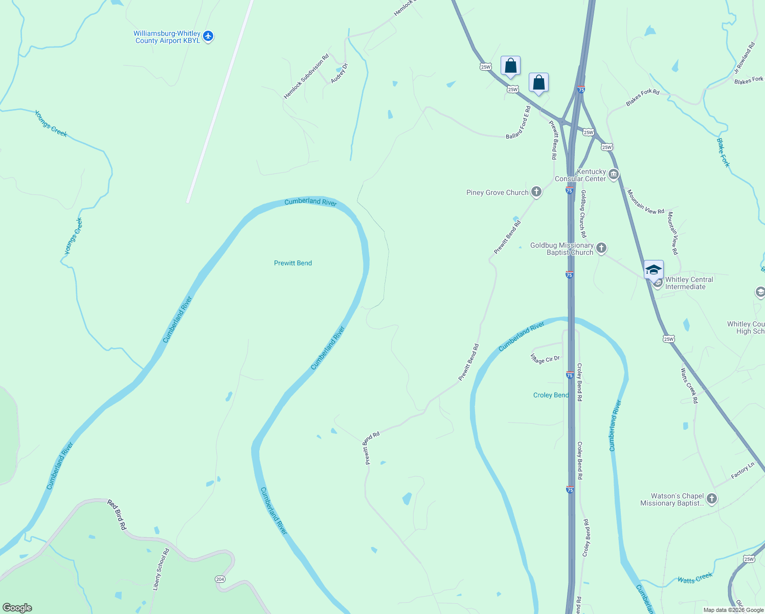 map of restaurants, bars, coffee shops, grocery stores, and more near in Williamsburg