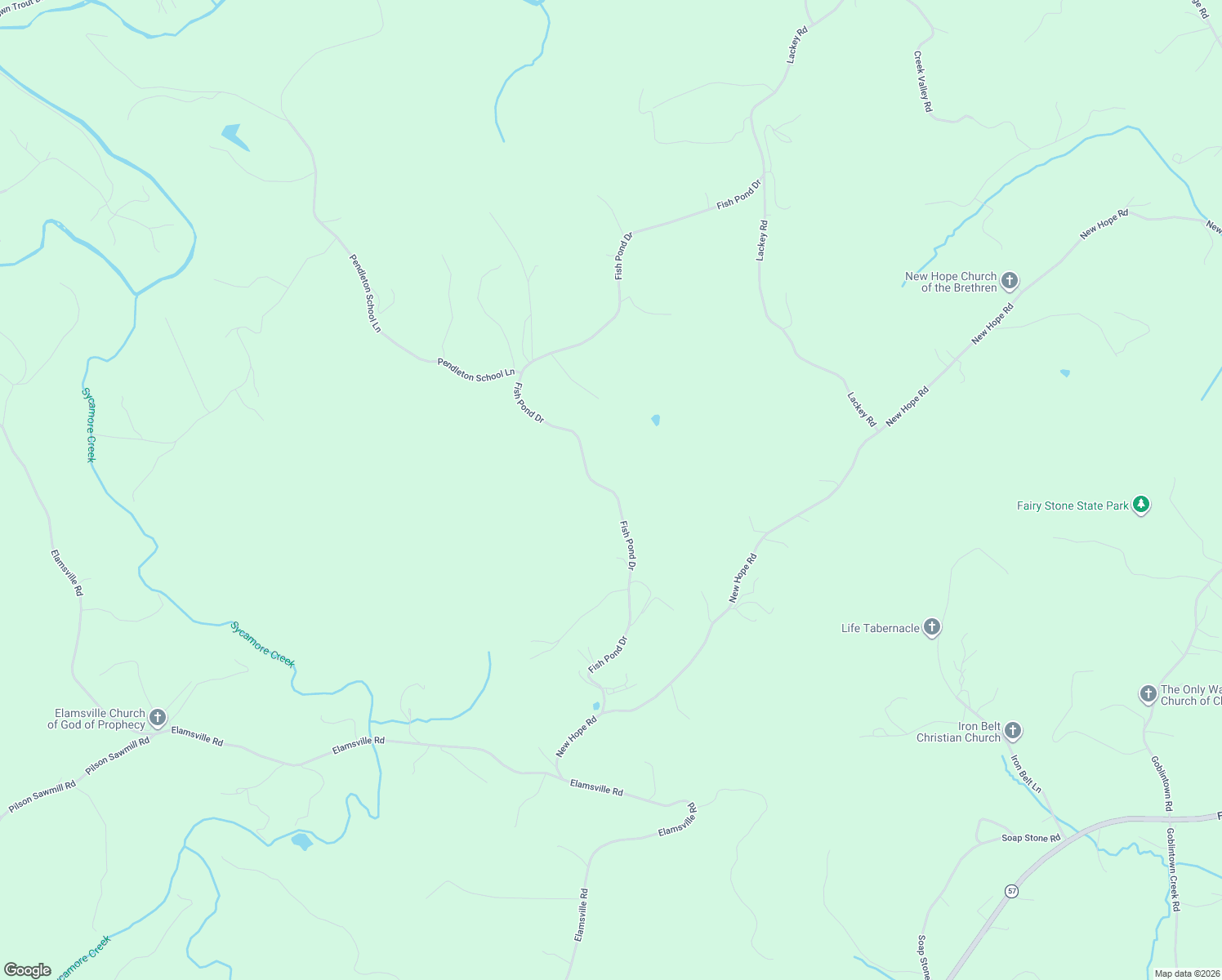 map of restaurants, bars, coffee shops, grocery stores, and more near Fish Pond Drive in Patrick County