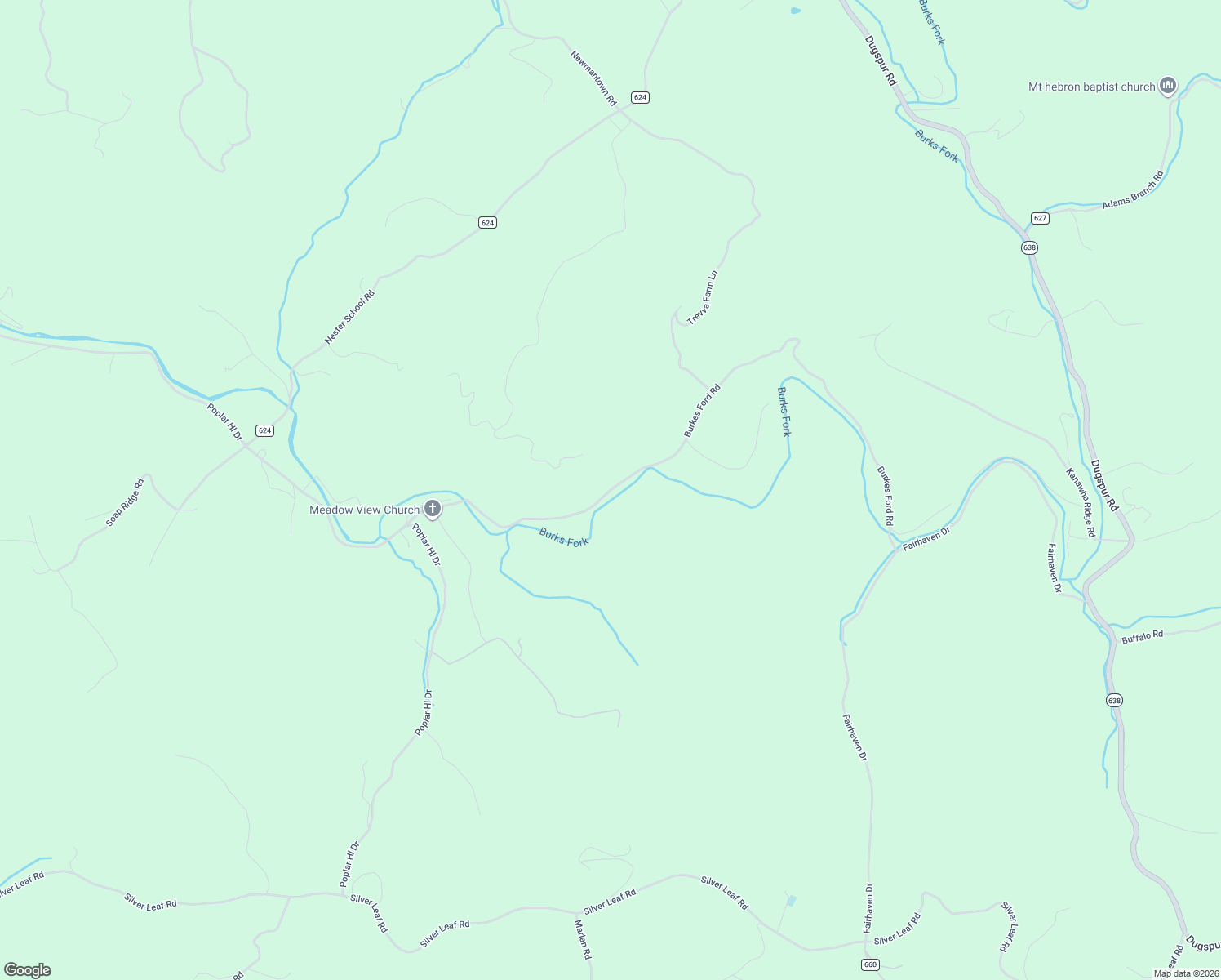 map of restaurants, bars, coffee shops, grocery stores, and more near 1339 Burkes Ford Road in Dugspur