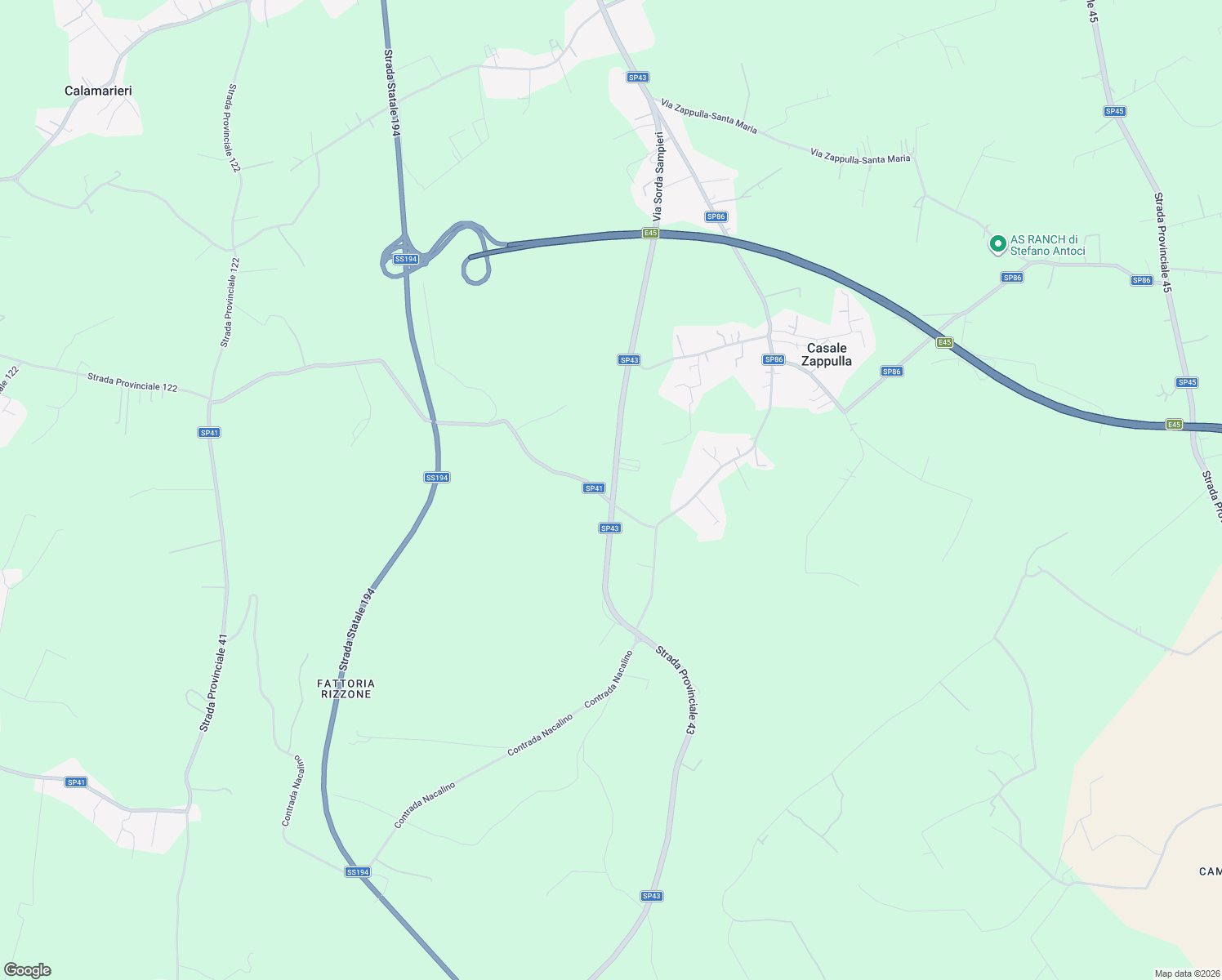 map of restaurants, bars, coffee shops, grocery stores, and more near 268 Via Sorda Sampieri in Libero consorzio comunale di Ragusa