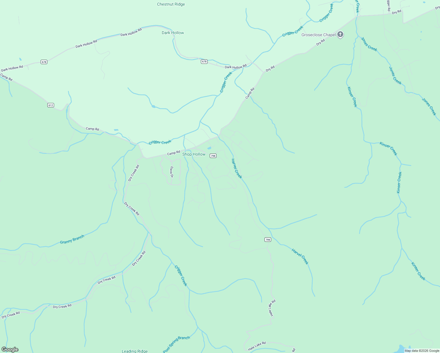 map of restaurants, bars, coffee shops, grocery stores, and more near 185 Buck Hollow Trail in Sugar Grove