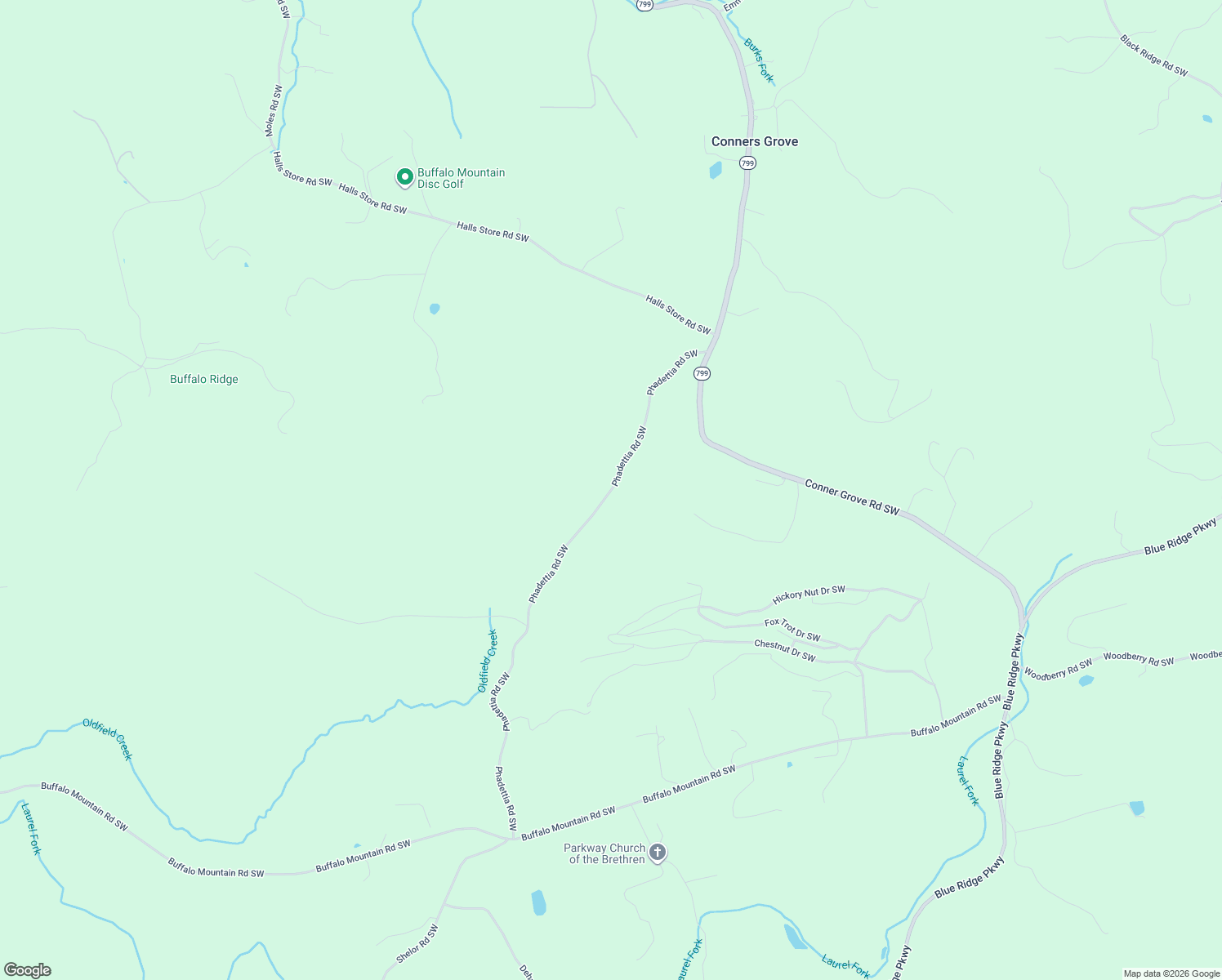 map of restaurants, bars, coffee shops, grocery stores, and more near 718 Phadettia Road Southwest in Willis