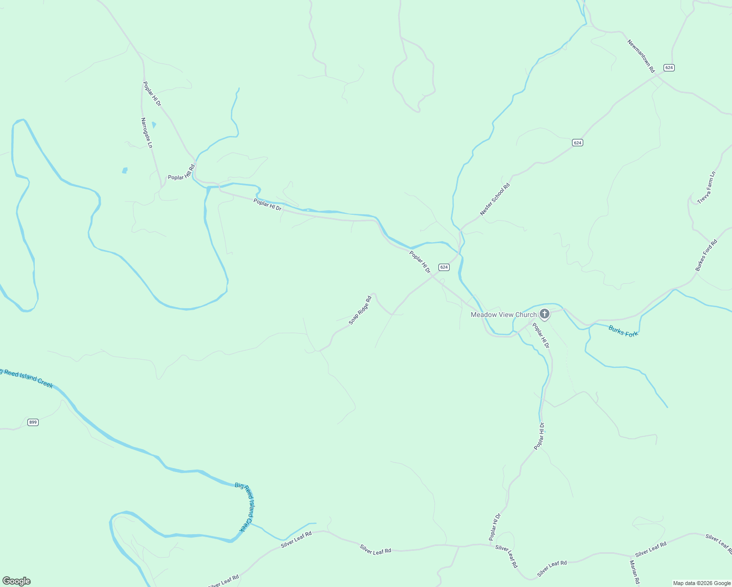 map of restaurants, bars, coffee shops, grocery stores, and more near 448 Soap Ridge Road in Dugspur