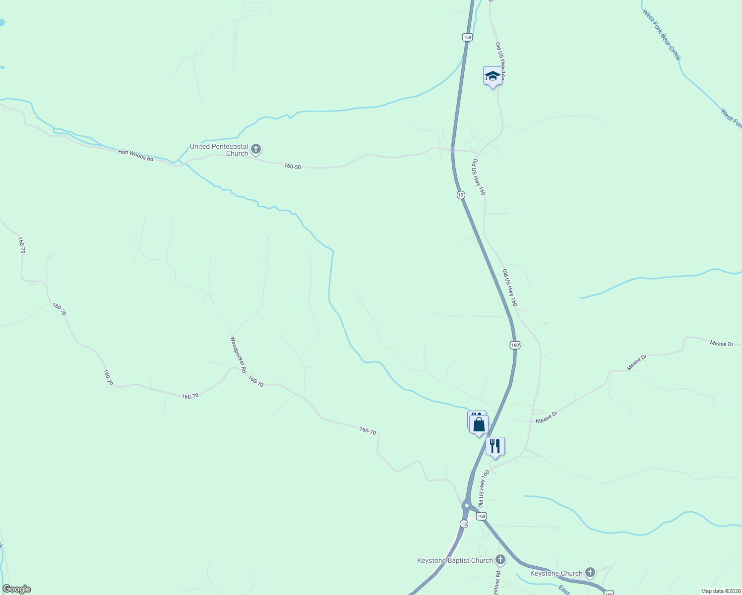 map of restaurants, bars, coffee shops, grocery stores, and more near 796-798 Hidden Spring Lane in Reeds Spring