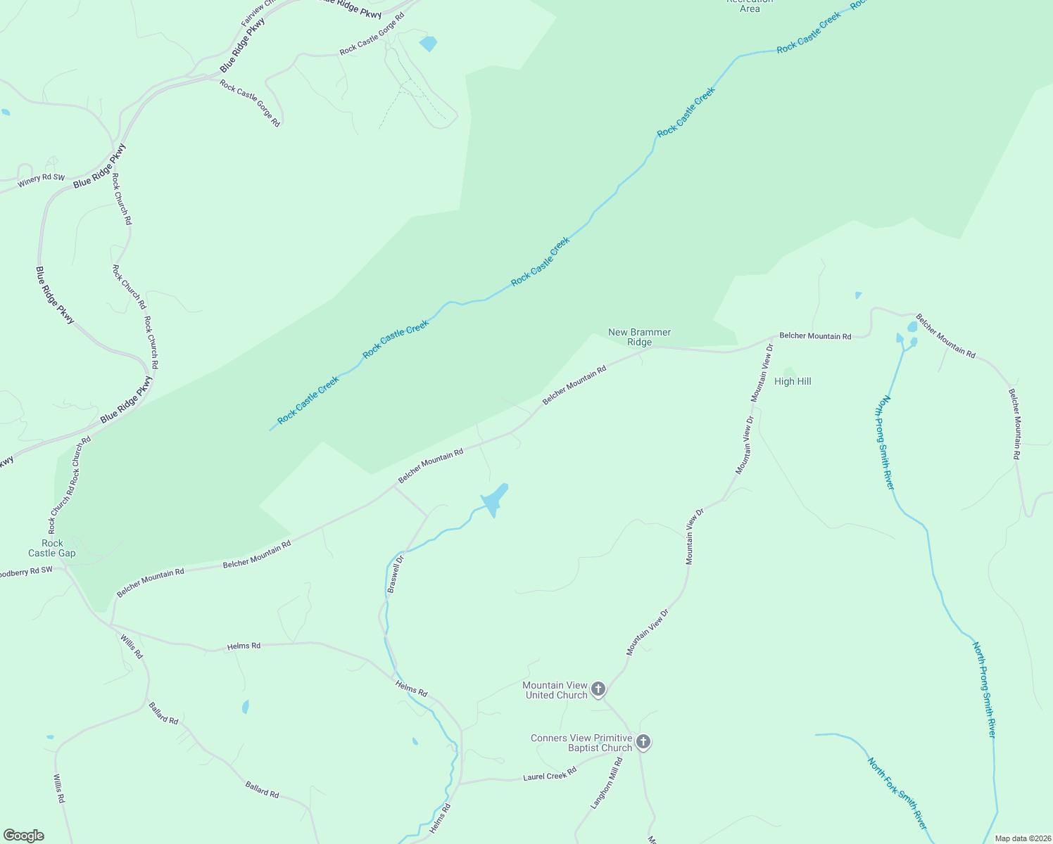 map of restaurants, bars, coffee shops, grocery stores, and more near 1566 Belcher Mountain Road in Meadows of Dan
