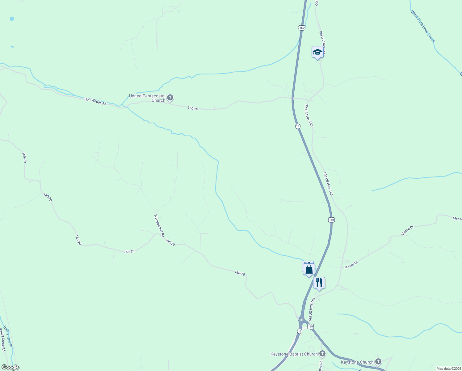 map of restaurants, bars, coffee shops, grocery stores, and more near 798 Hidden Spring Lane in Reeds Spring