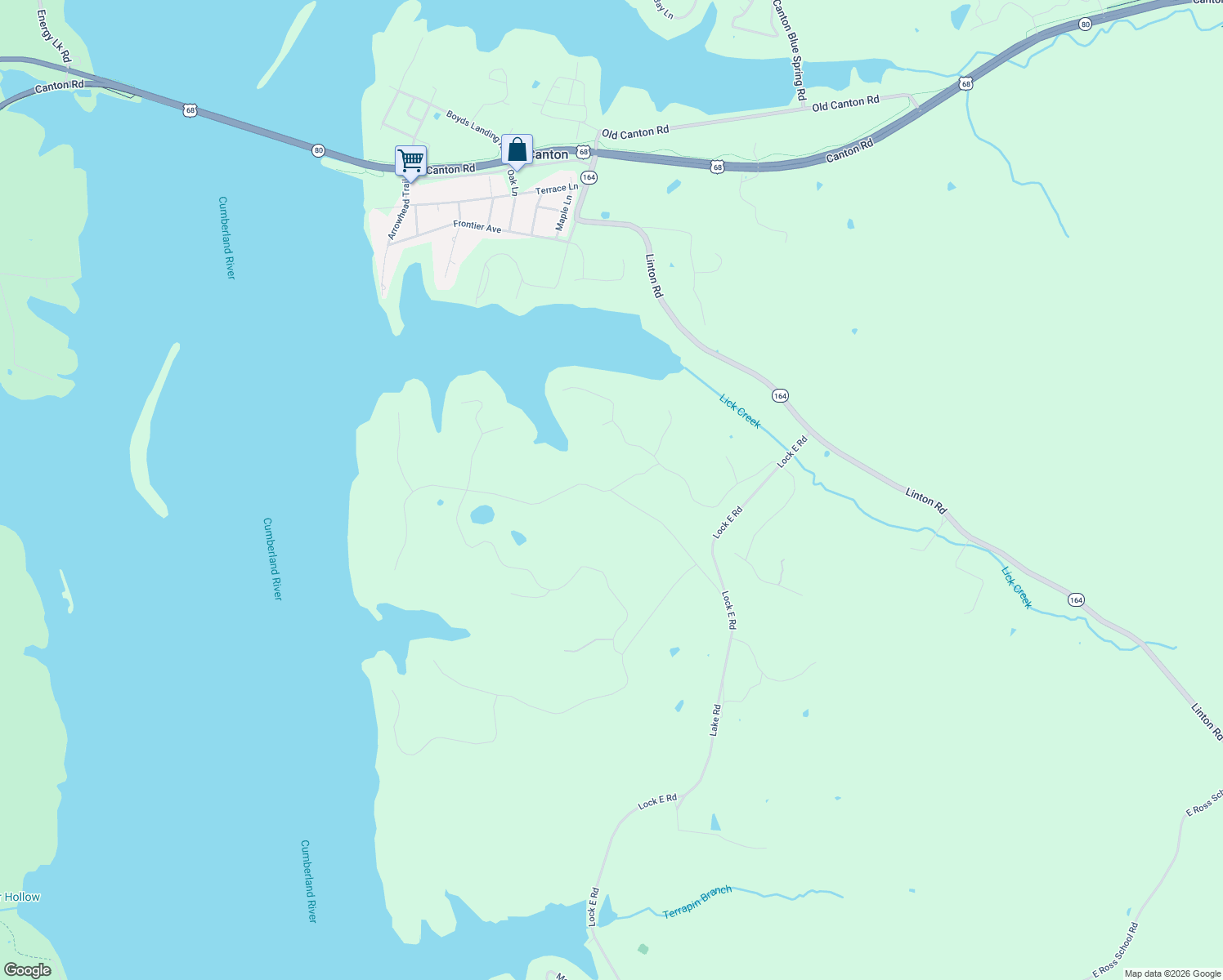 map of restaurants, bars, coffee shops, grocery stores, and more near 82 Morgan Lane in Cadiz