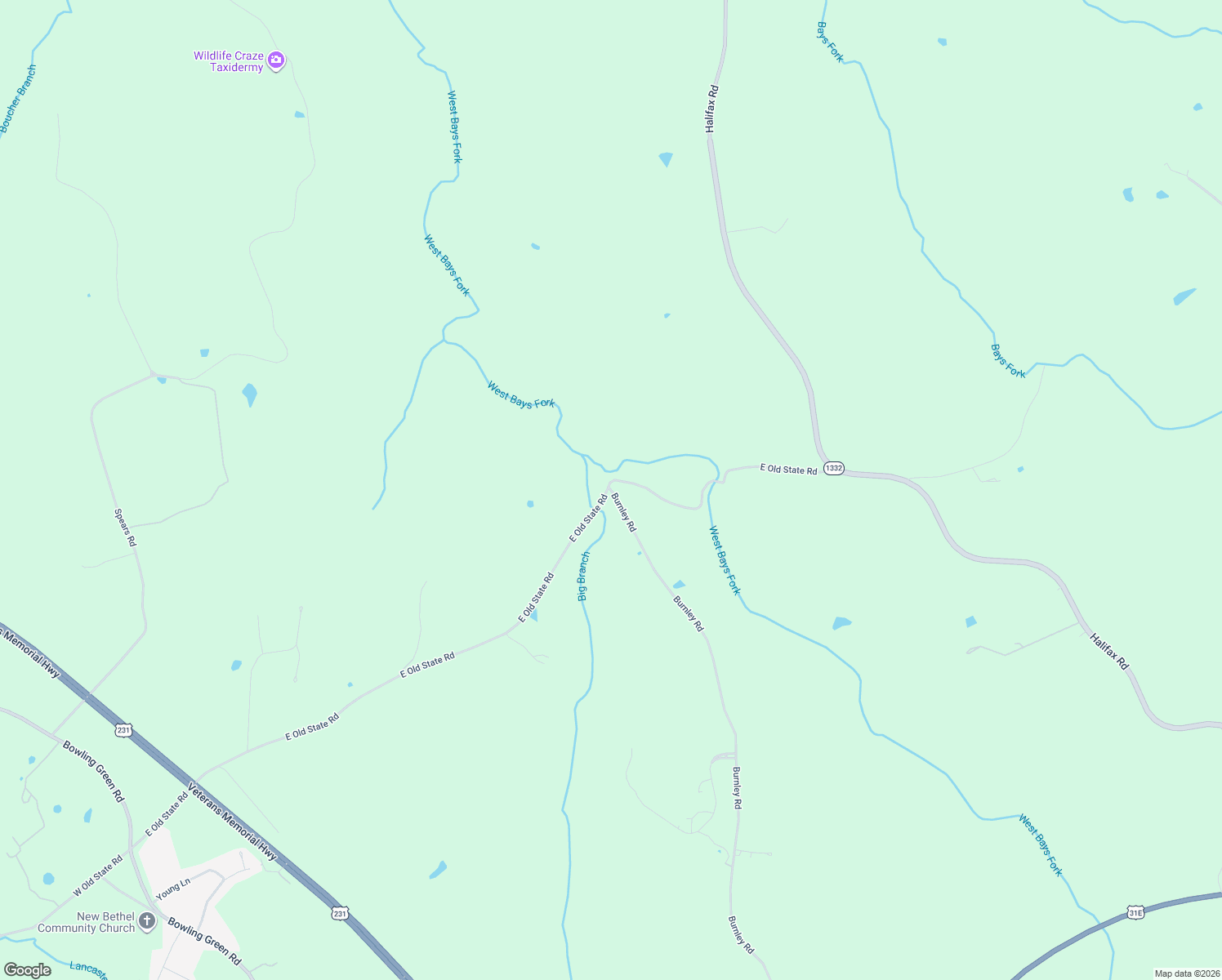 map of restaurants, bars, coffee shops, grocery stores, and more near 2398 Burnley Rd in Scottsville