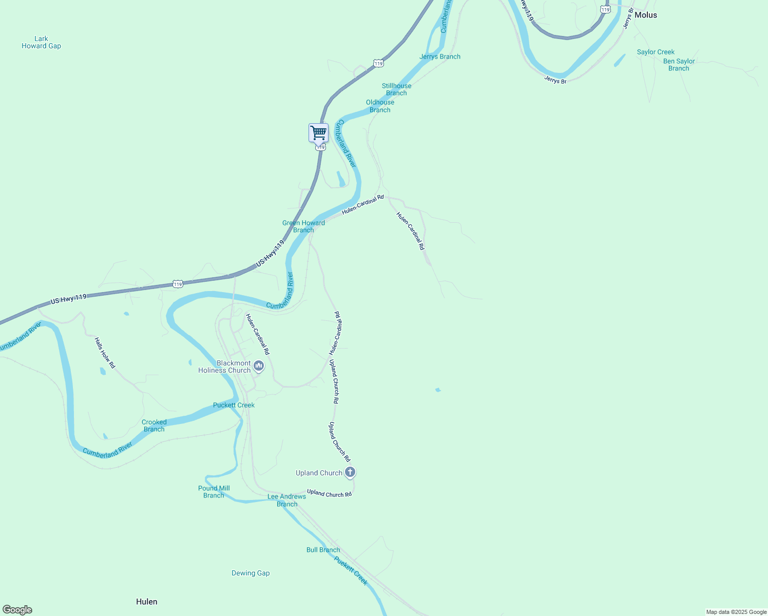 map of restaurants, bars, coffee shops, grocery stores, and more near in Hulen