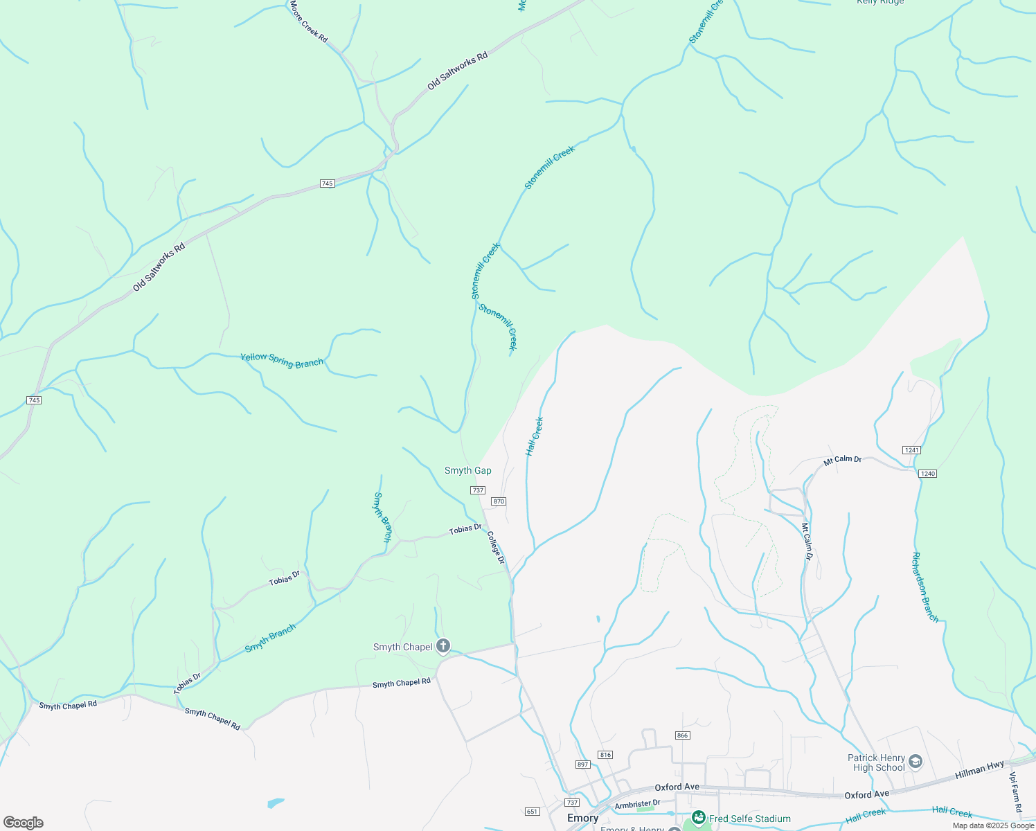 map of restaurants, bars, coffee shops, grocery stores, and more near 10773 Tree Top Drive in Meadowview