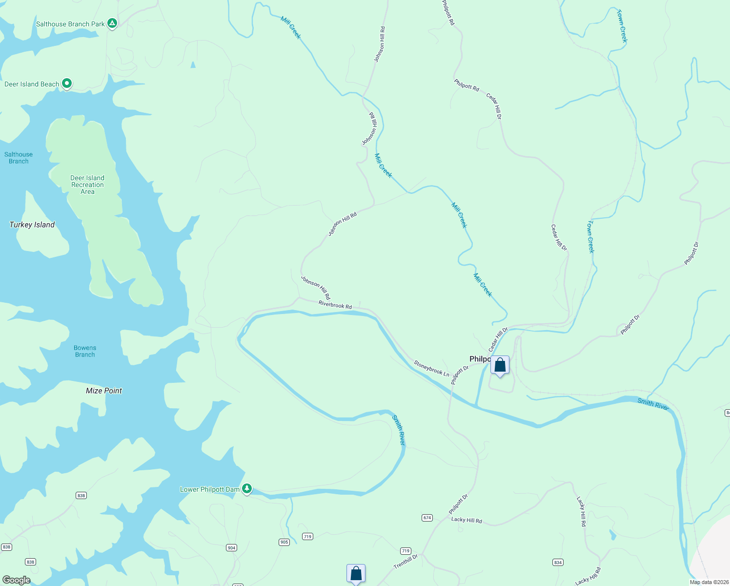 map of restaurants, bars, coffee shops, grocery stores, and more near 390 Riverbrook Road in Henry