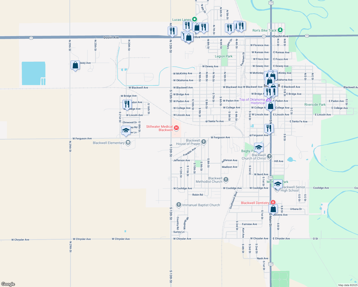 813 South 12th Street, Blackwell OK Walk Score