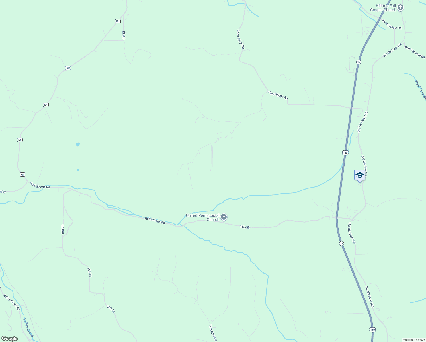 map of restaurants, bars, coffee shops, grocery stores, and more near 160-30A in Reeds Spring