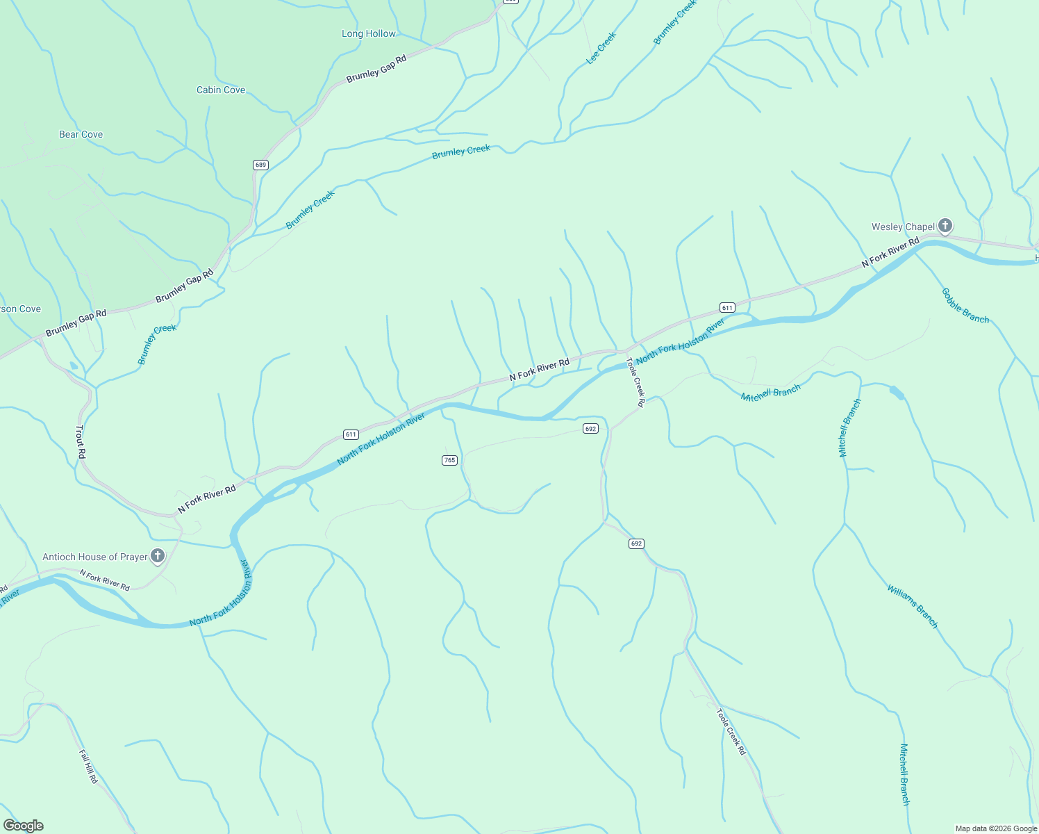 map of restaurants, bars, coffee shops, grocery stores, and more near 21101 Canebrake Road in Abingdon