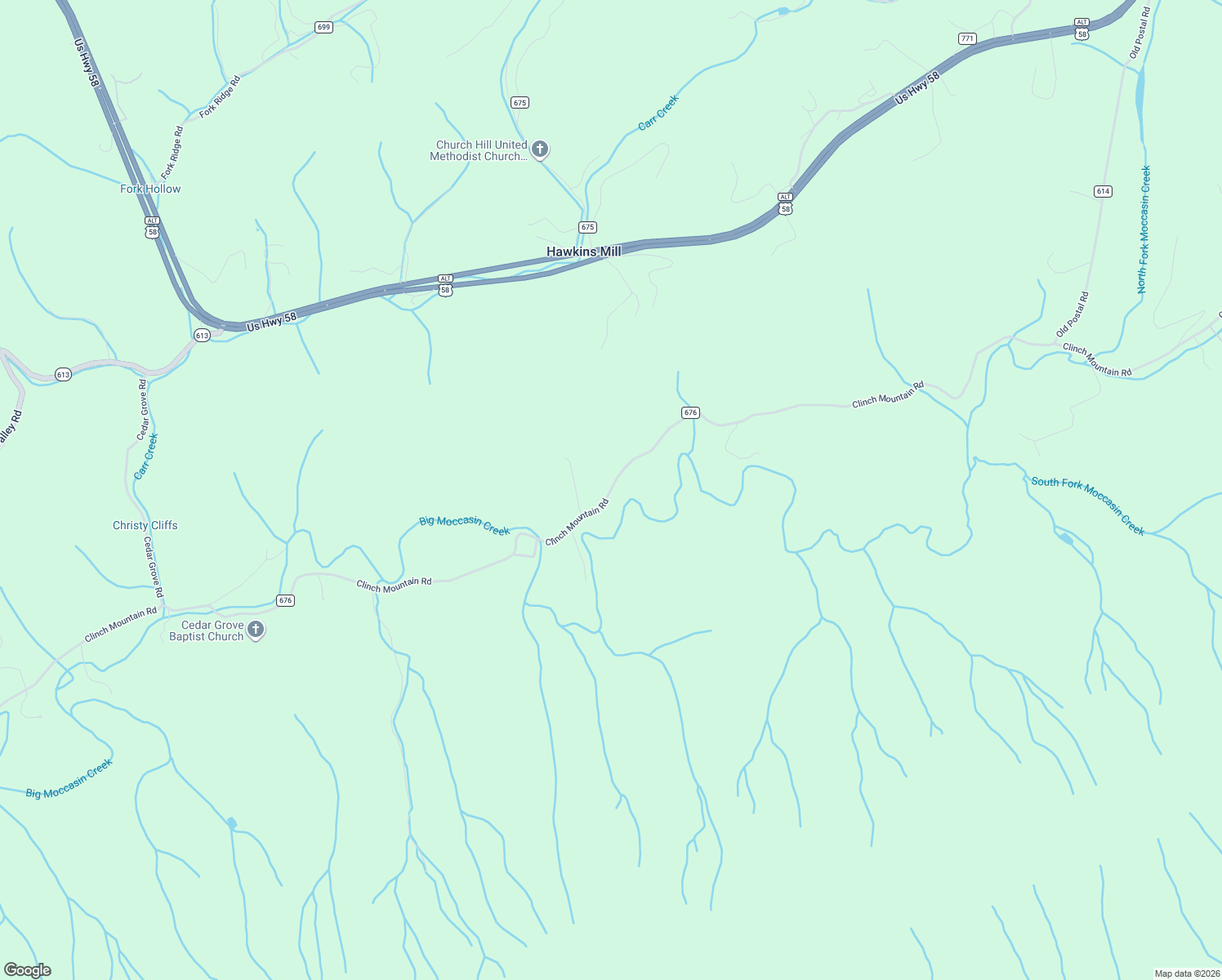 map of restaurants, bars, coffee shops, grocery stores, and more near 3975 Clinch Mountain Road in Lebanon