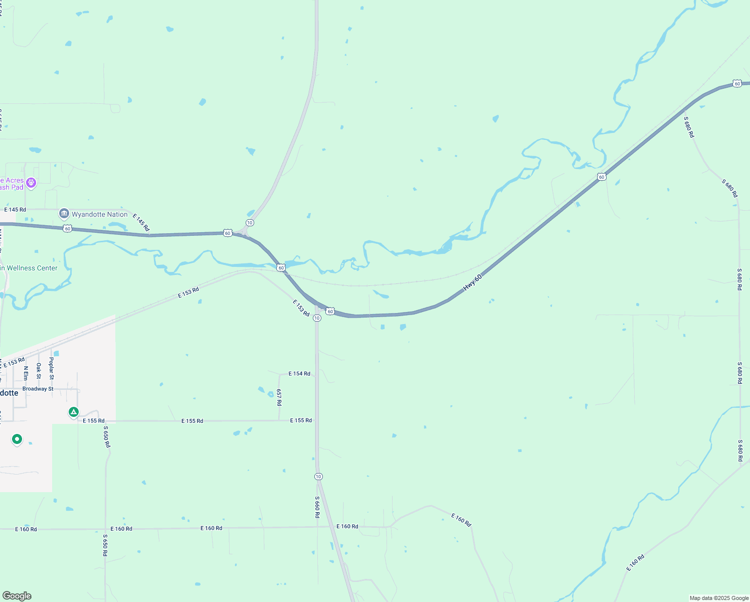 map of restaurants, bars, coffee shops, grocery stores, and more near 66300 U.S. 60 in Wyandotte