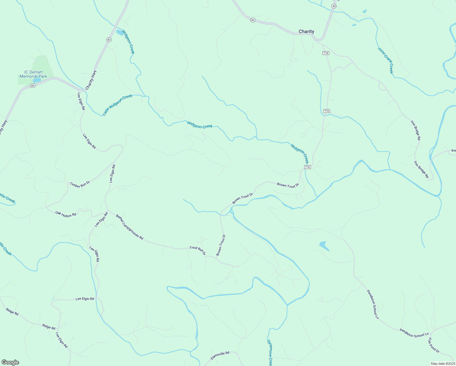 map of restaurants, bars, coffee shops, grocery stores, and more near King's Court in Patrick County
