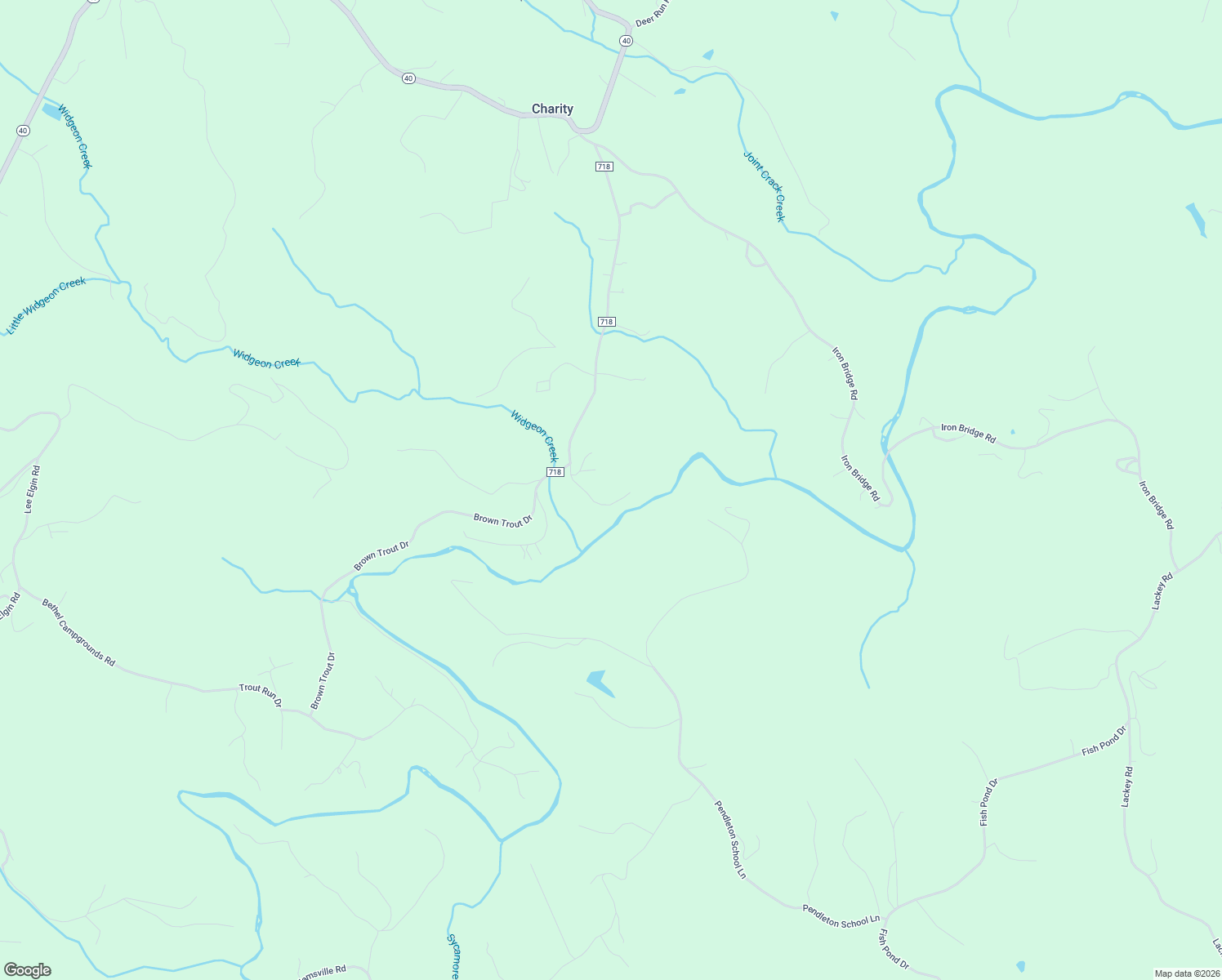 map of restaurants, bars, coffee shops, grocery stores, and more near Wren Hollow Road in Woolwine