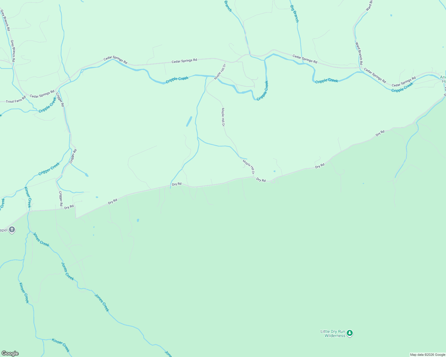 map of restaurants, bars, coffee shops, grocery stores, and more near 1208 Dry Road in Speedwell