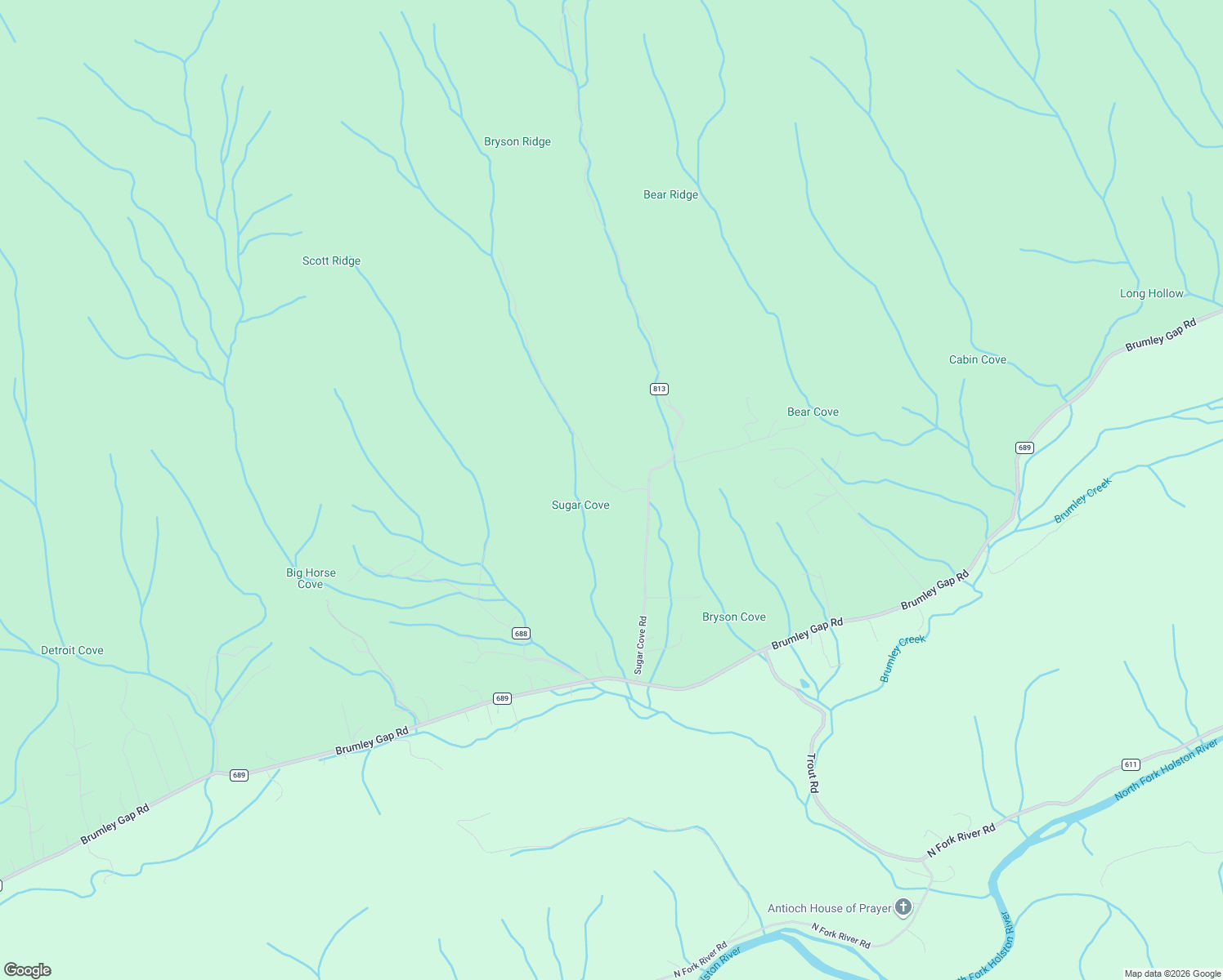 map of restaurants, bars, coffee shops, grocery stores, and more near 9312 Sugar Cove Road in Abingdon