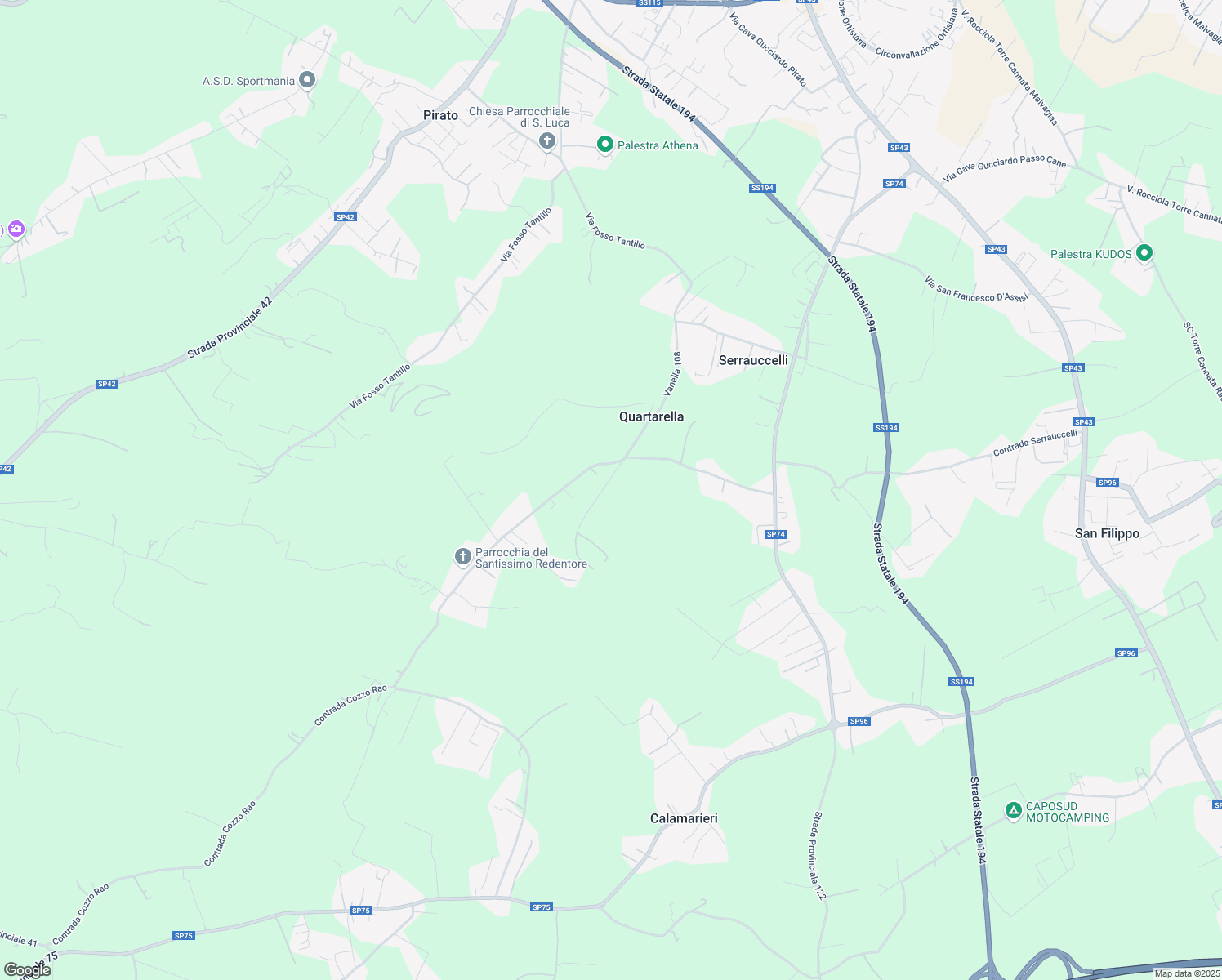 map of restaurants, bars, coffee shops, grocery stores, and more near in Free municipal consortium of Ragusa