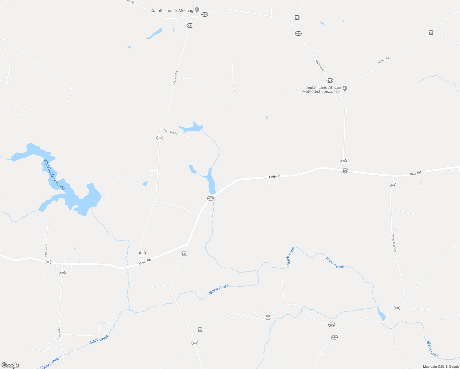 map of restaurants, bars, coffee shops, grocery stores, and more near 33268 Unity Road in Ivor