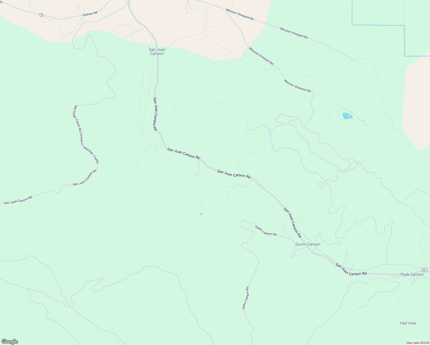 map of restaurants, bars, coffee shops, grocery stores, and more near 2071 San Juan Canyon Road in San Juan Bautista