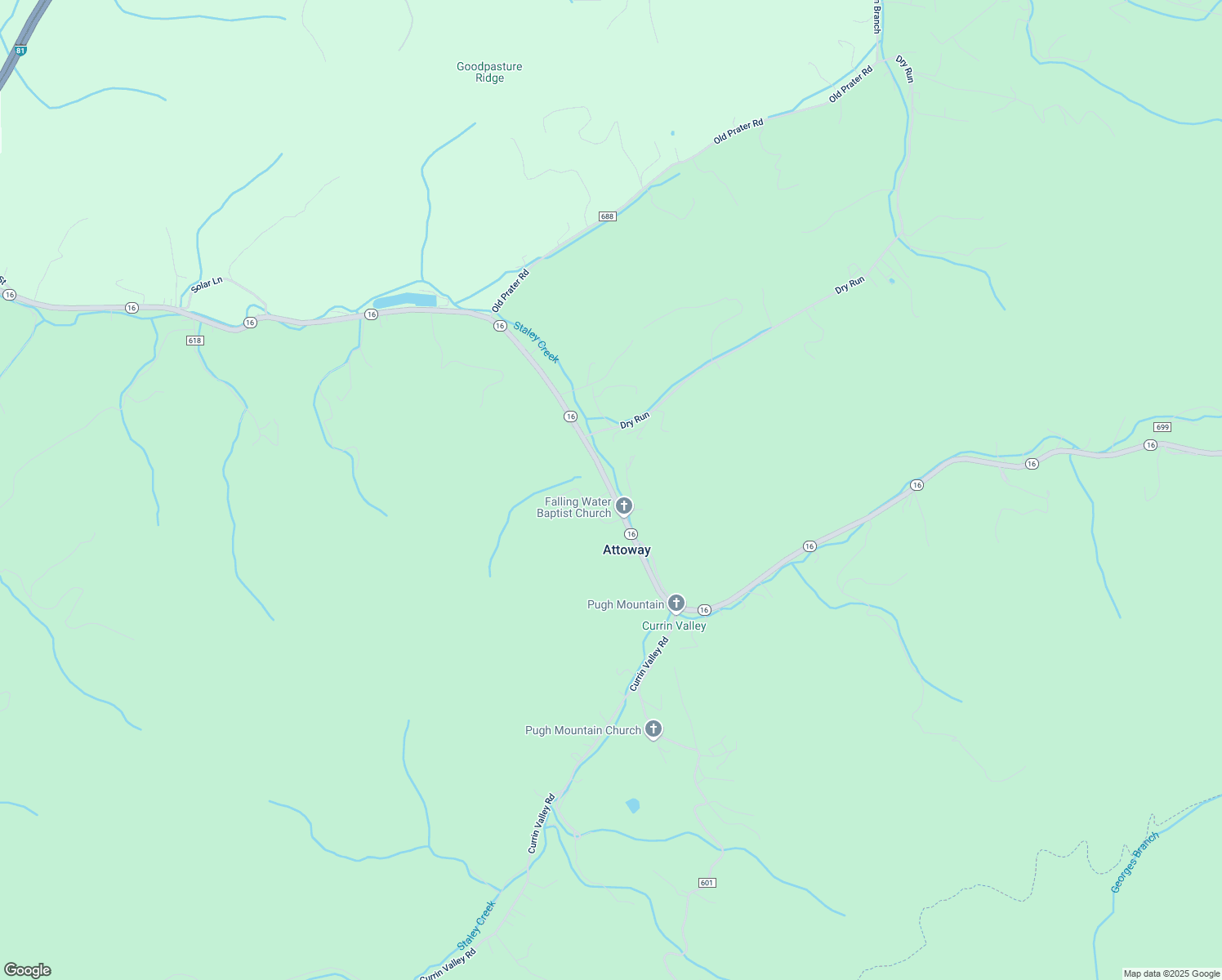 map of restaurants, bars, coffee shops, grocery stores, and more near 2137 Virginia 16 in Marion