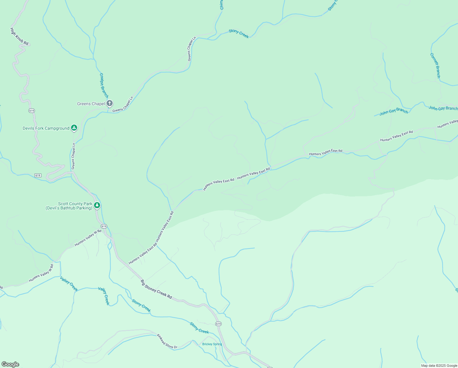 map of restaurants, bars, coffee shops, grocery stores, and more near 7867 Hunters Valley East Road in Dungannon