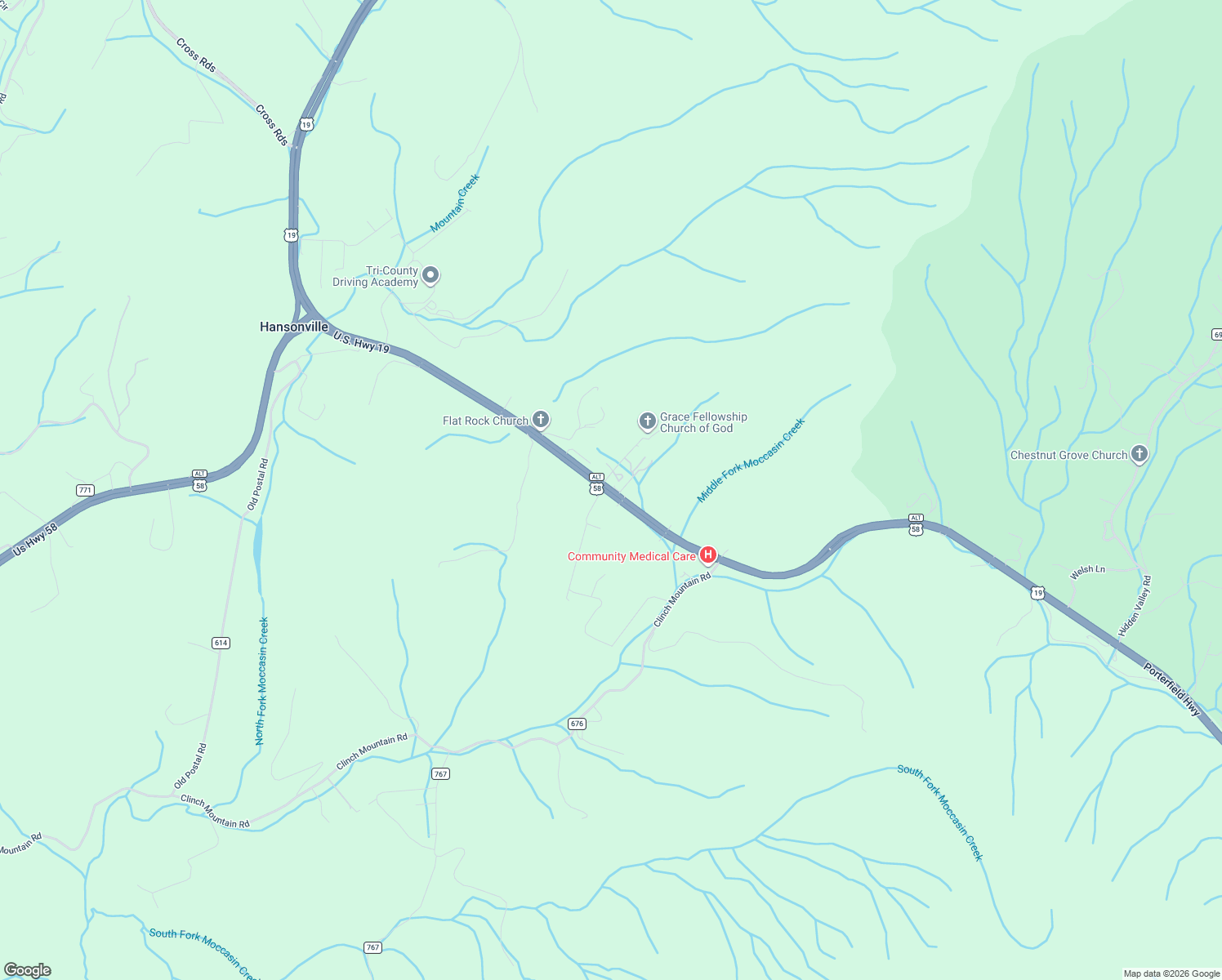 map of restaurants, bars, coffee shops, grocery stores, and more near Chrysler Drive in Lebanon