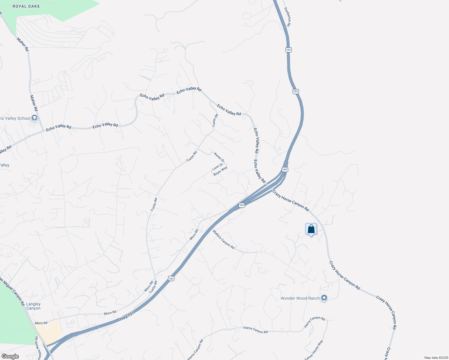 map of restaurants, bars, coffee shops, grocery stores, and more near 19085 Marjorie Road in Salinas