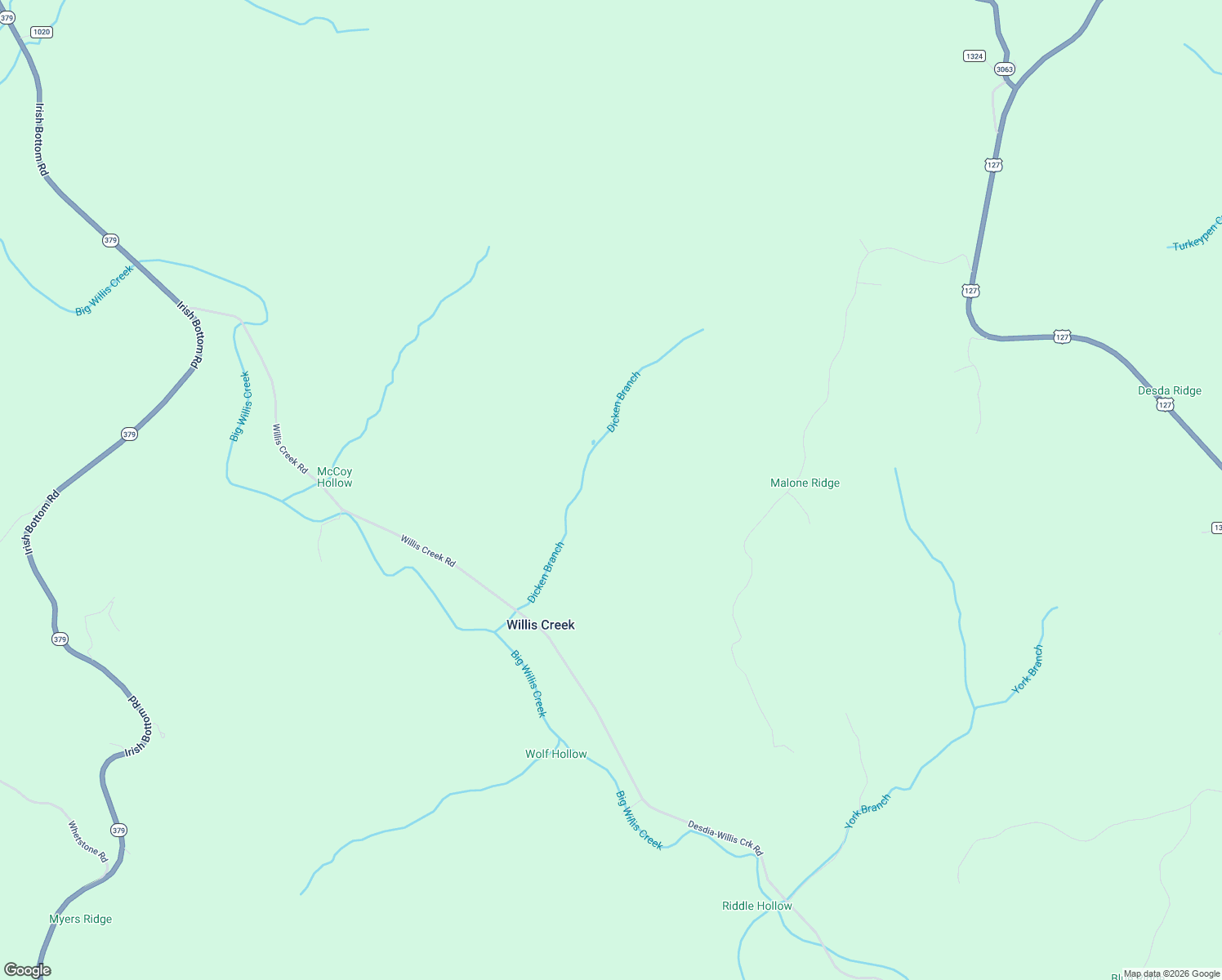 map of restaurants, bars, coffee shops, grocery stores, and more near in Willis Creek