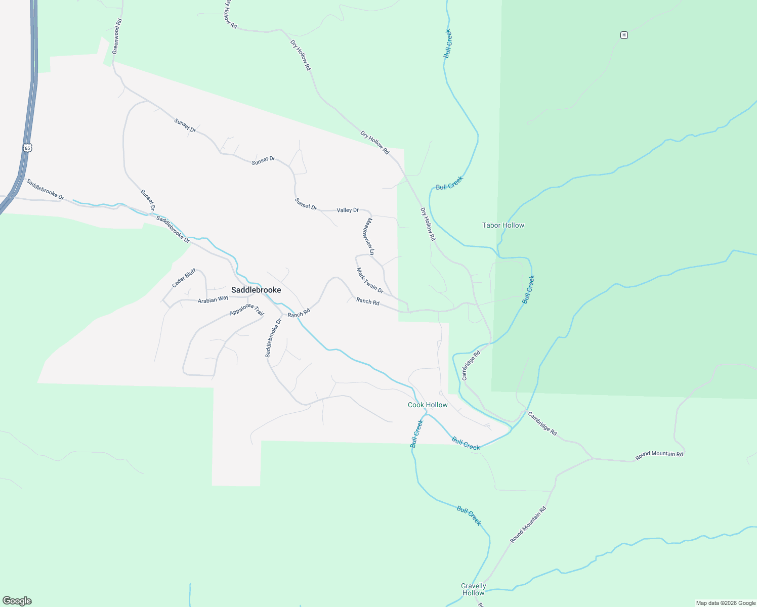 map of restaurants, bars, coffee shops, grocery stores, and more near Ranch Road in Saddlebrooke