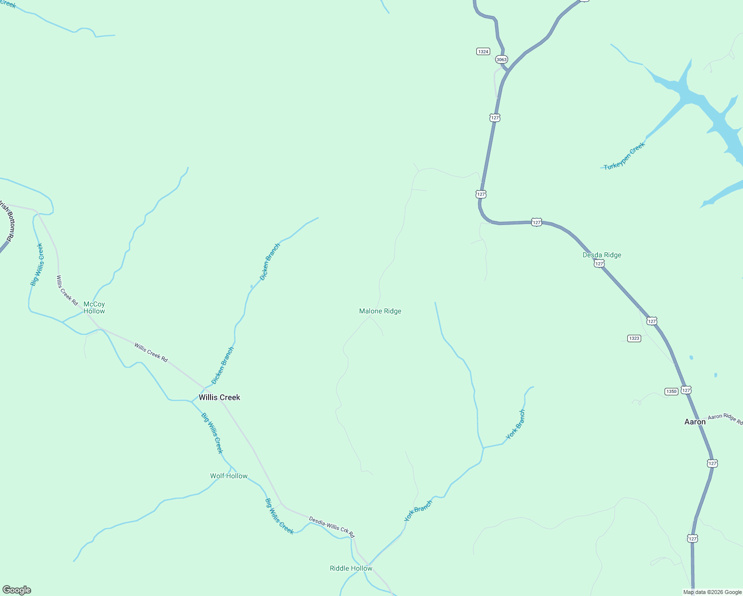 map of restaurants, bars, coffee shops, grocery stores, and more near in Willis Creek