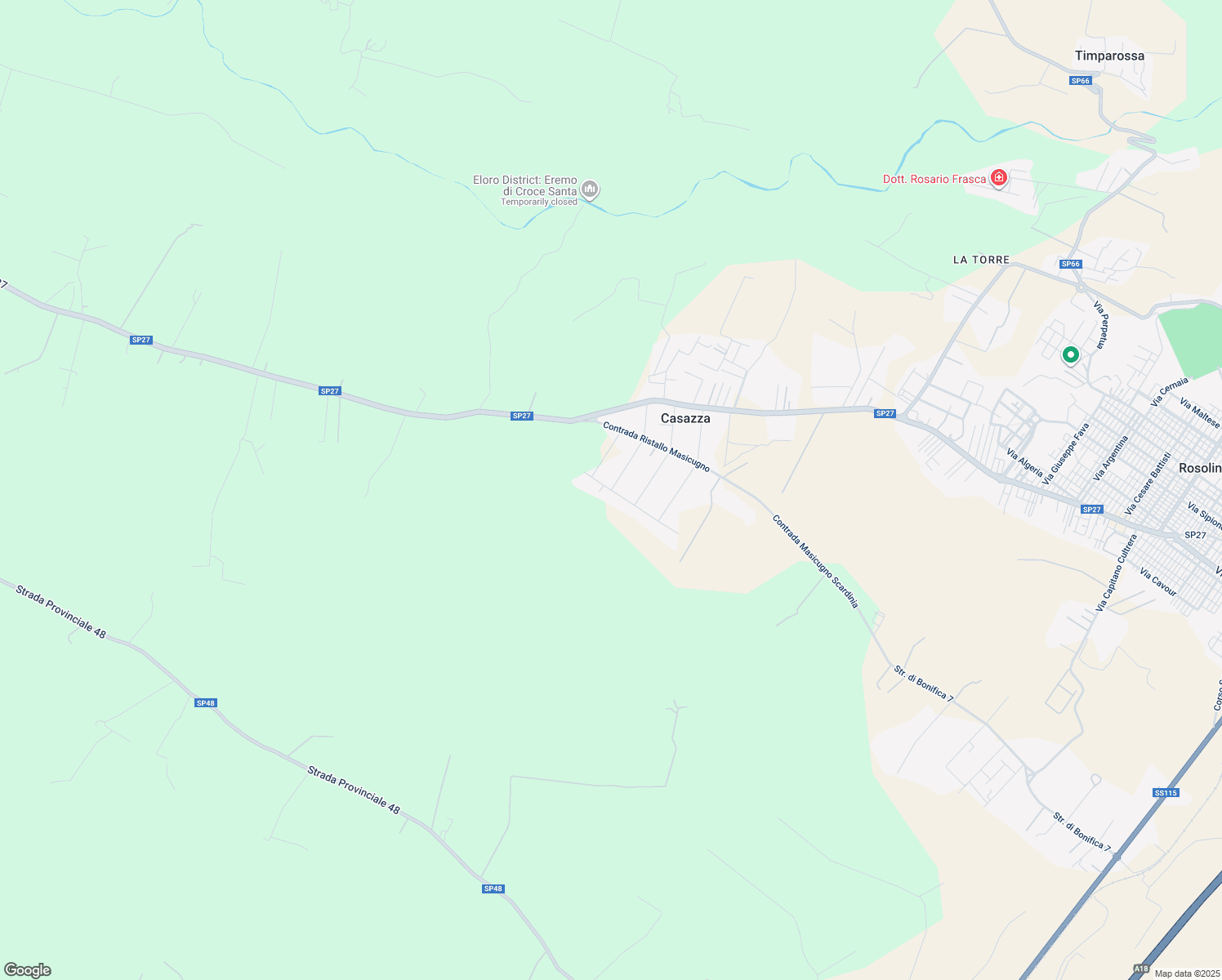 map of restaurants, bars, coffee shops, grocery stores, and more near 10 Contrada Ristallo Masicugno in Libero consorzio comunale di Siracusa