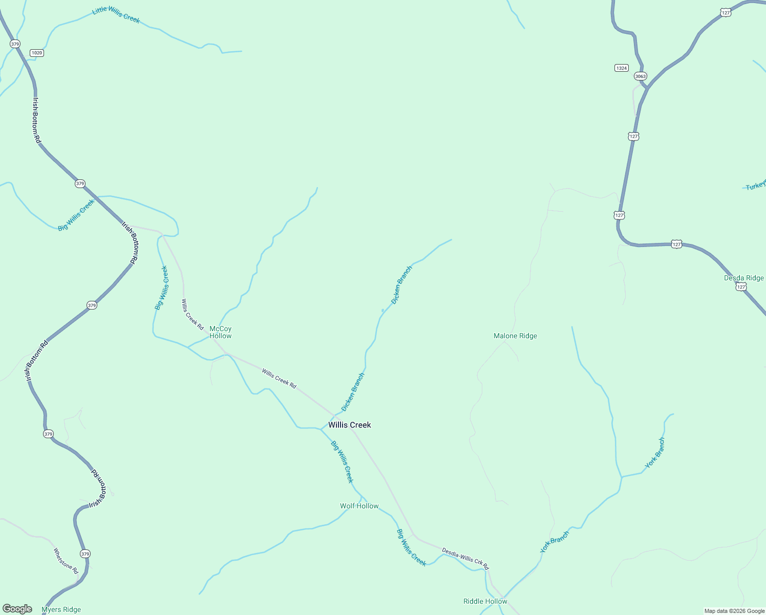 map of restaurants, bars, coffee shops, grocery stores, and more near in Willis Creek