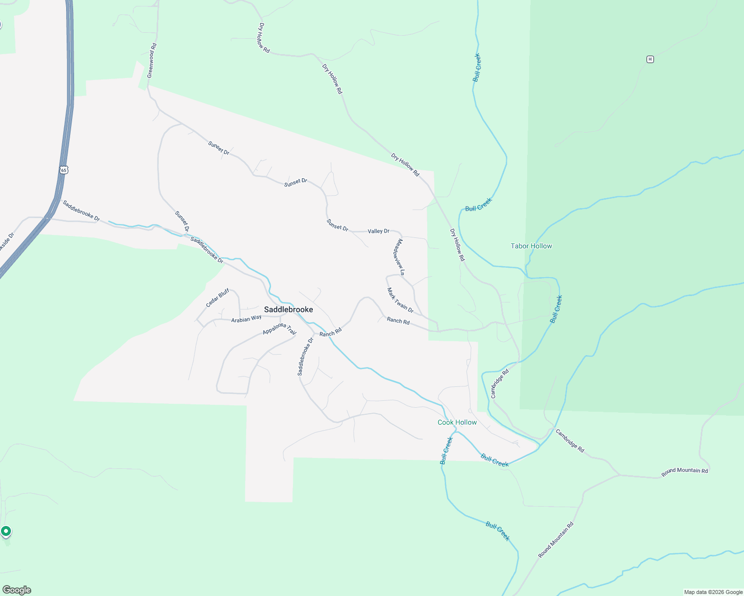 map of restaurants, bars, coffee shops, grocery stores, and more near Ranch Rd in Saddlebrooke
