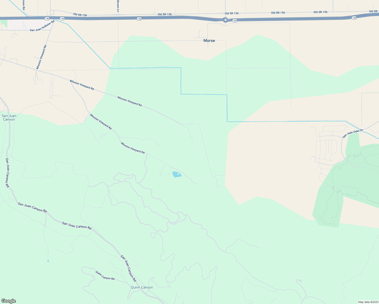 map of restaurants, bars, coffee shops, grocery stores, and more near 547 Mission Vineyard Road in San Juan Bautista